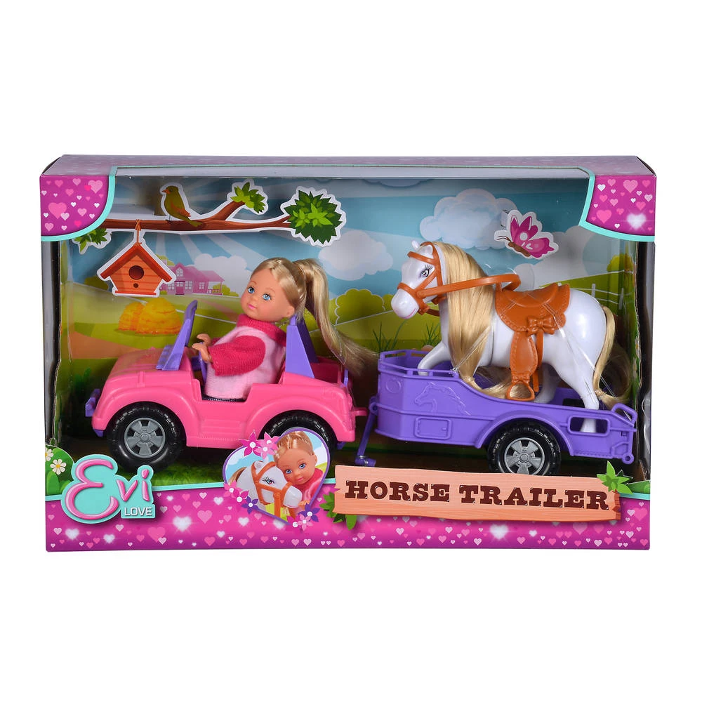 SIMBA Evi Love Jeep Met Paardentrailer 2 SIMBA Evi Love Jeep Met Paardentrailer - Afbeelding 2
