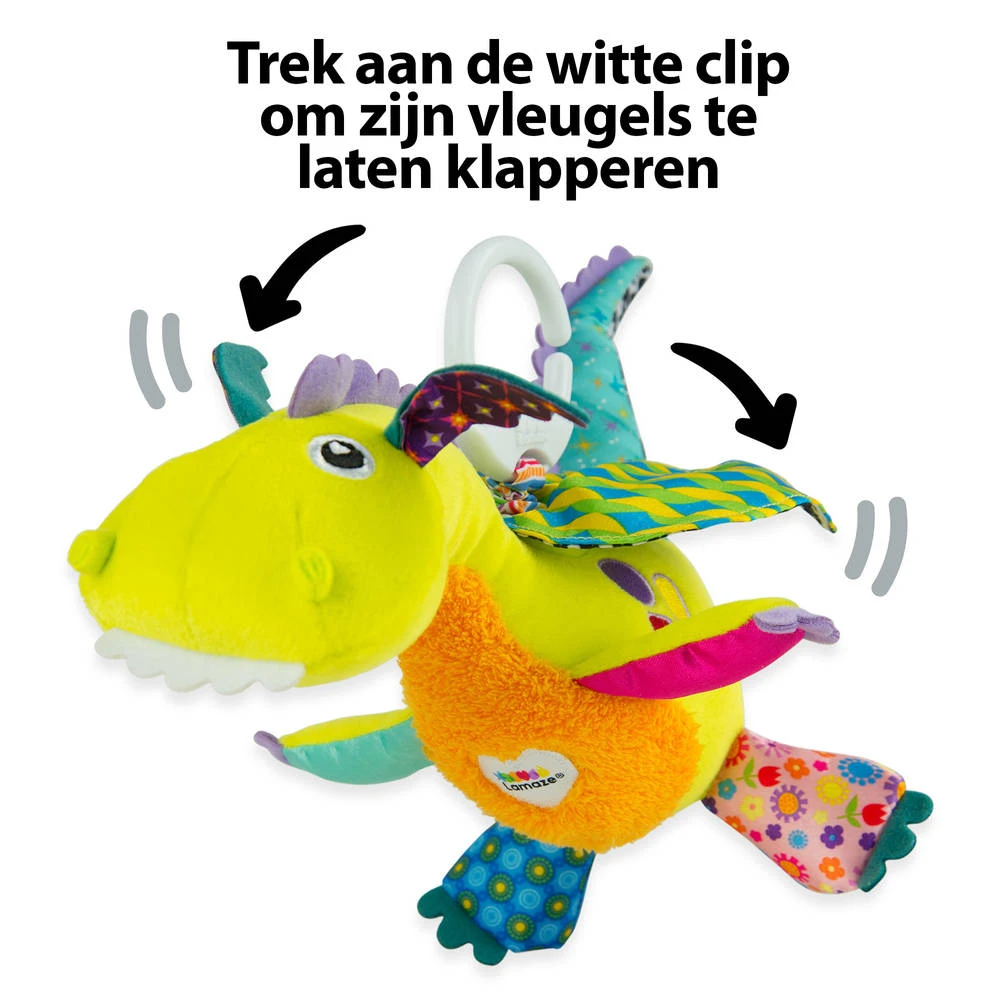 Lamaze Flip Flap Draakje Knuffel 2 Lamaze Flip Flap Draakje Knuffel - Afbeelding 2
