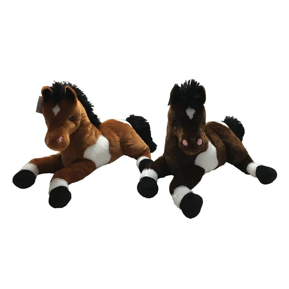 No Brand Liggende Knuffel Paard - 45 Cm 1 No Brand Liggende Knuffel Paard - 45 Cm