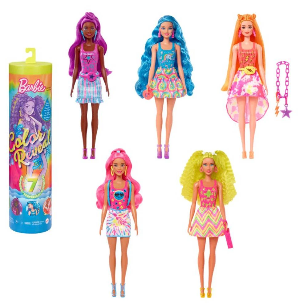 Barbie Color Reveal Neon Tie-Dye Pop 1 Barbie Color Reveal Neon Tie-Dye Pop