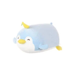 Miniso Pluchen Liggende Pinguïn Met Banaan - Blauw