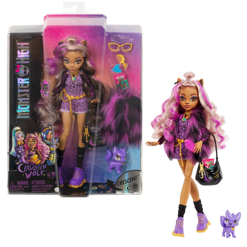 MATTEL Monster High Clawdeen Wolf Pop Met Huisdier En Accessoires 1 MATTEL Monster High Clawdeen Wolf Pop Met Huisdier En Accessoires