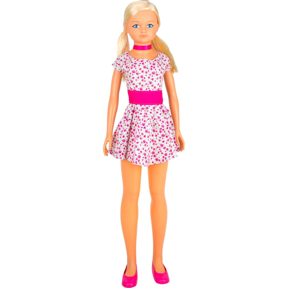 No Brand Pop Maria Met Bloemetjesjurk - 105 Cm 1 No Brand Pop Maria Met Bloemetjesjurk - 105 Cm