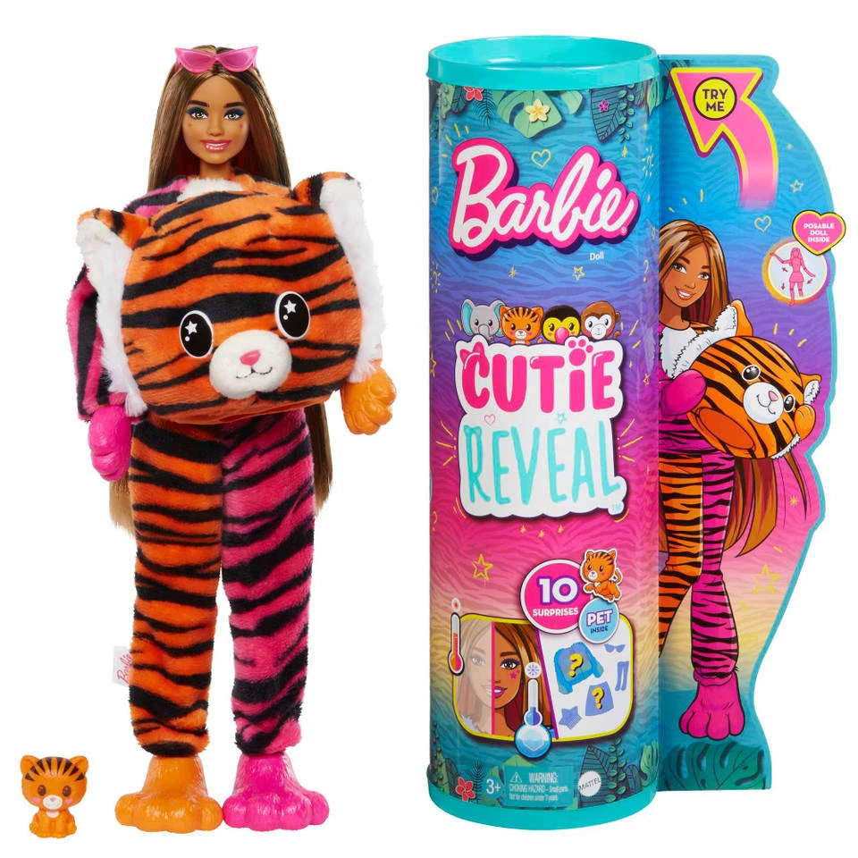 Barbie Cutie Reveal Jungle Tijger Pop 1 Barbie Cutie Reveal Jungle Tijger Pop