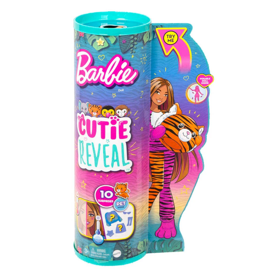 Barbie Cutie Reveal Jungle Tijger Pop 4 Barbie Cutie Reveal Jungle Tijger Pop - Afbeelding 4
