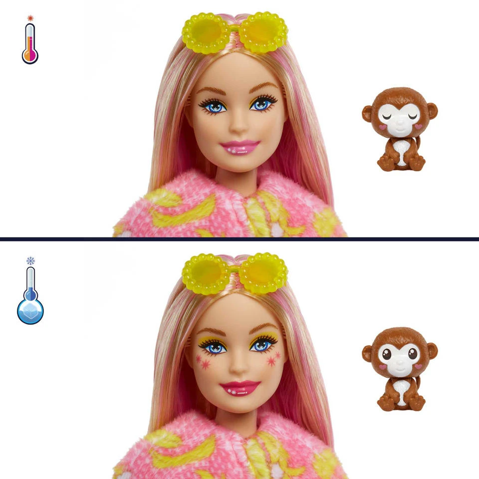 Barbie Cutie Reveal Jungle Aap Pop 6 Barbie Cutie Reveal Jungle Aap Pop - Afbeelding 6
