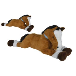 No Brand Pluchen Paard Liggend - 110 Cm
