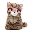 No Brand Studio Pets Paige Knuffelkat Met Losse Bril - 23 Cm