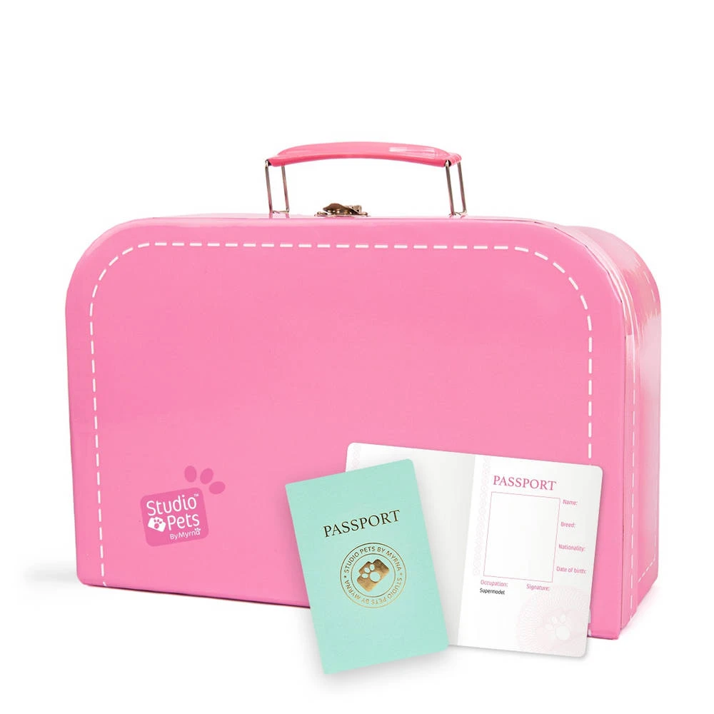 No Brand Studio Pets Koffertje Voor 23 Cm Knuffels - Roze 1 No Brand Studio Pets Koffertje Voor 23 Cm Knuffels - Roze