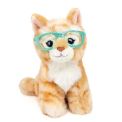 No Brand Studio Pets Rayben Knuffelkat Met Bril - 16 Cm