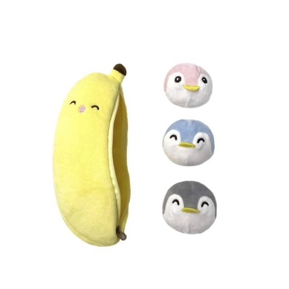 Miniso Pluchen Banaan Met Stresspinguïnballen 1 Miniso Pluchen Banaan Met Stresspinguïnballen