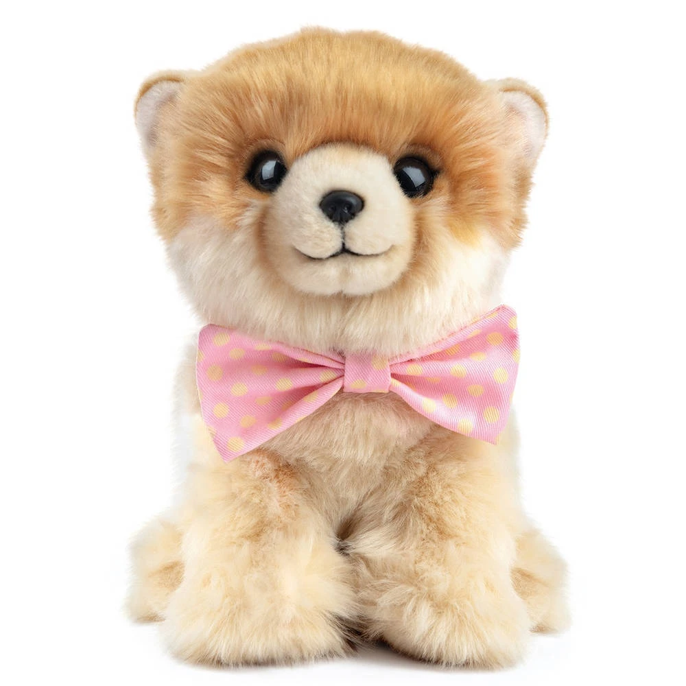 No Brand Studio Pets PomPom Knuffelhond Met Strik - 23 Cm 1 No Brand Studio Pets PomPom Knuffelhond Met Strik - 23 Cm