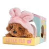 No Brand Studio Pets Little Flo Knuffelhond Met Teddy Hoodie - 23 Cm