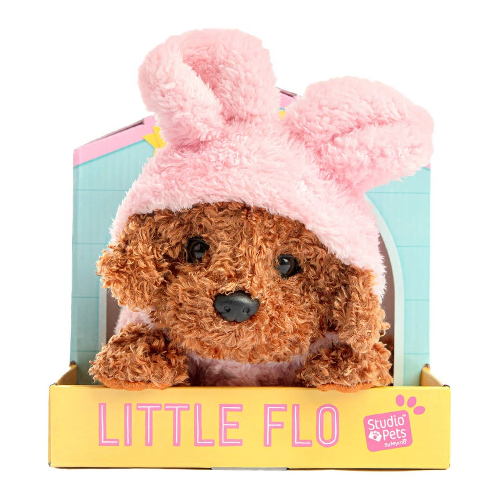 No Brand Studio Pets Little Flo Knuffelhond Met Teddy Hoodie - 23 Cm 2 No Brand Studio Pets Little Flo Knuffelhond Met Teddy Hoodie - 23 Cm - Afbeelding 2